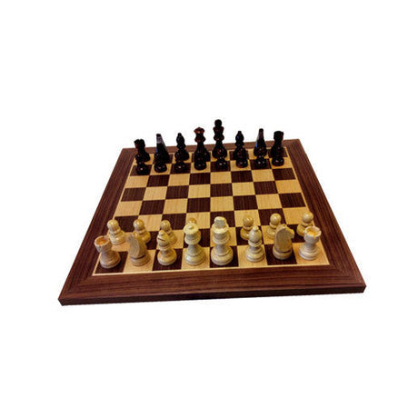 jeu d'échecs en bois de marqueterie