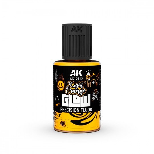 AK Glow Precision Fluor 30mL - Light Orange