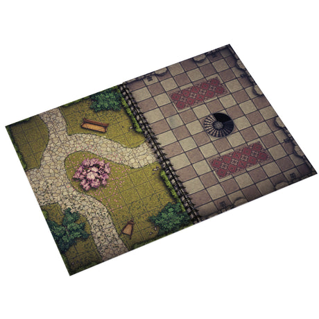 Livre Battlemap - Donjons (Format A4, Couverture rigide)