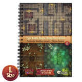 Livre Battlemap - Donjons (Format A4, Couverture rigide)