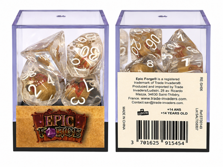 Set de 7 dés JDR - Mimic - Epic Forge