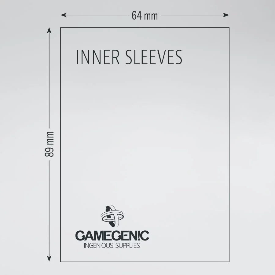 GameGenic - Protège-cartes - 100 Inner Card Sleeves