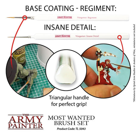 Army Painter - Sélection des trois pinceaux indispensables - Most wanted brush set - Lootbox