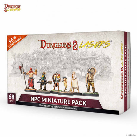 Dungeons & Lasers - Figurines - Pack de personnages non joueurs - Lootbox