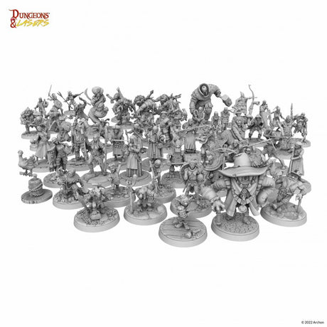 Dungeons & Lasers - Figurines - Pack de personnages non joueurs - Lootbox