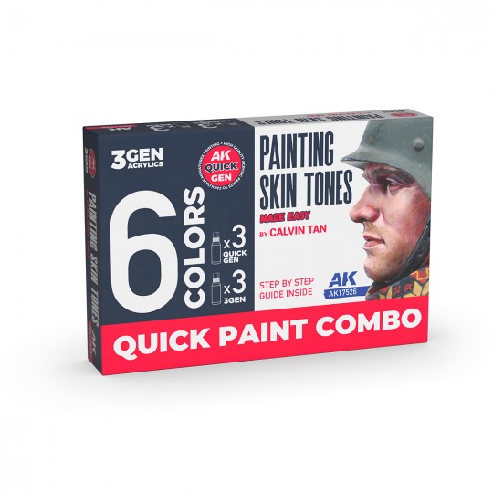 AK Quick Paint Combo Set - Painting Skin Tones