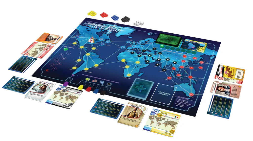 Exemple de mise en place du jeu Pandemic