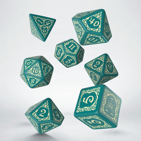 Set de dés pour jeu de rôle d20 d10 d12 d6 d8 d4