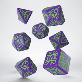 Set de dés pour jeu de rôle d20 d10 d12 d6 d8 d4