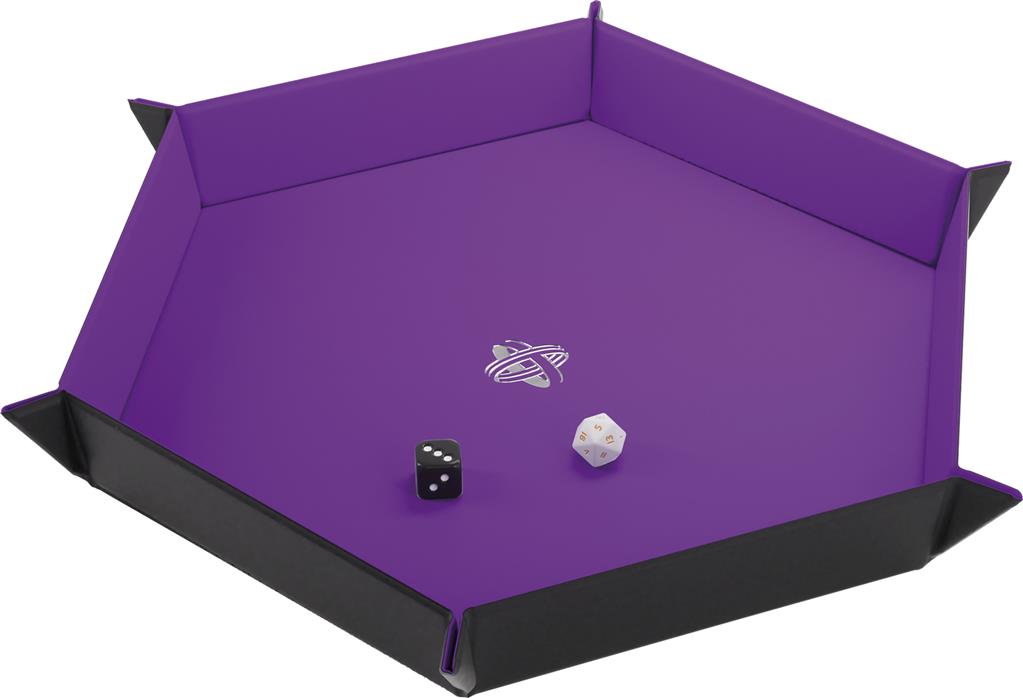 Piste à dés magnétique hexagonale - Violet