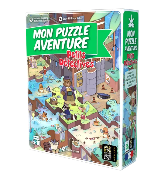 La boite du jeu puzzle mon puzzle aventure Petits Détectives pour enfants