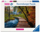 Puzzle 1000 pcs - Chemin boisé d'automne