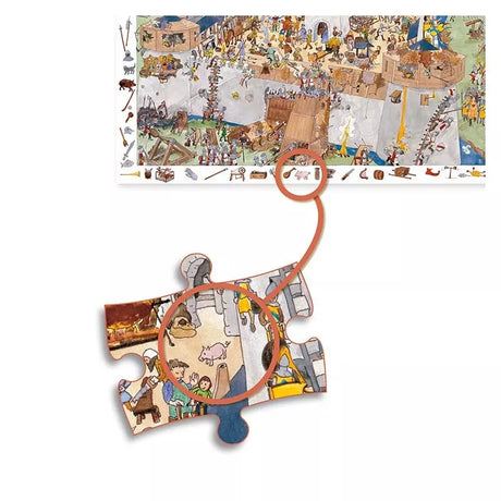 Puzzle 100 pcs - Le château-fort
