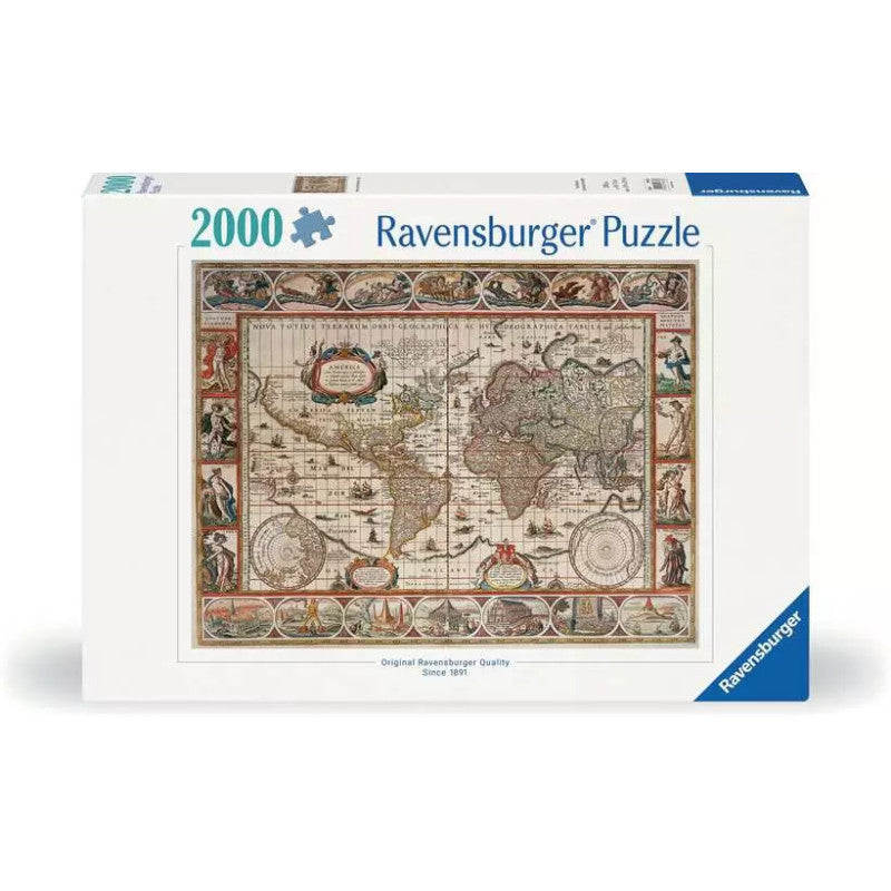 Puzzle 2000 pcs - Mappemonde 1650