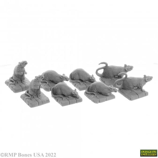 Figurines dire rats pour jeux de rôles