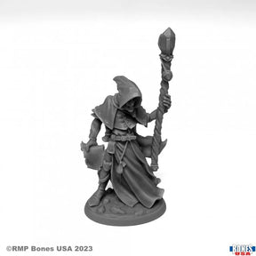 Satheras figurine d'elfe occultiste pour JDR