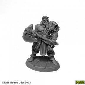Figurine de barbare pour jeux de rôles