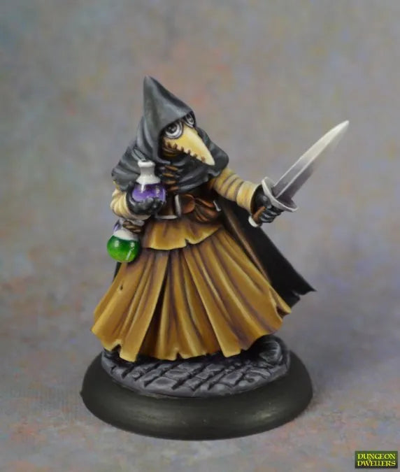 figurine de chirurgien médiéval peste reaper miniatures