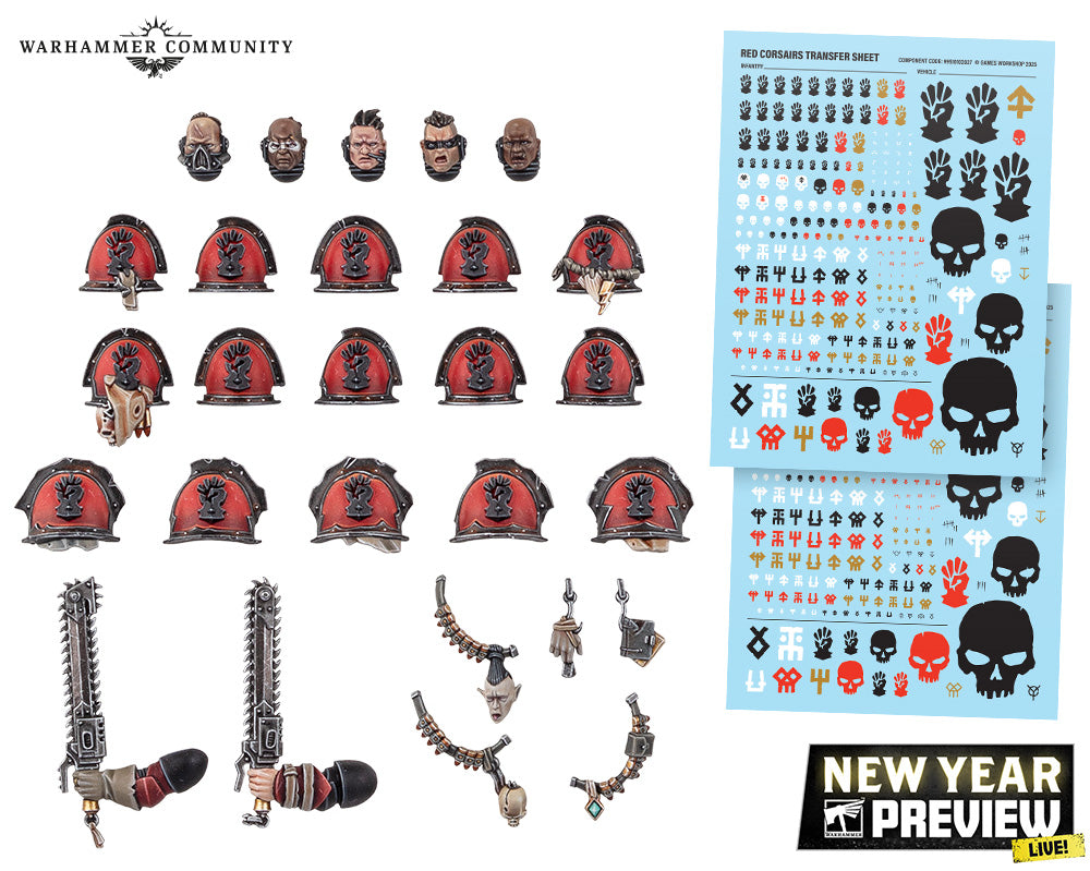 Chaos Space Marines - Red Corsairs Upgrades and Transfers