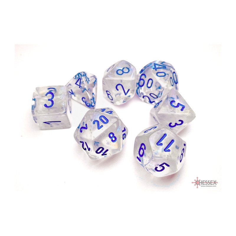 Set de 7 dés JDR - Boréalis Icicle / Light Blue