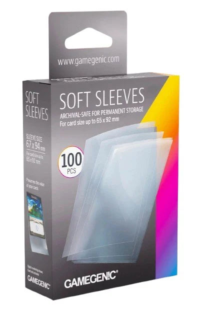 GameGenic - 100 Soft Sleeves 67x94