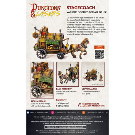 Dungeons & Lasers - Décors - Stagecoach / Diligence - Lootbox
