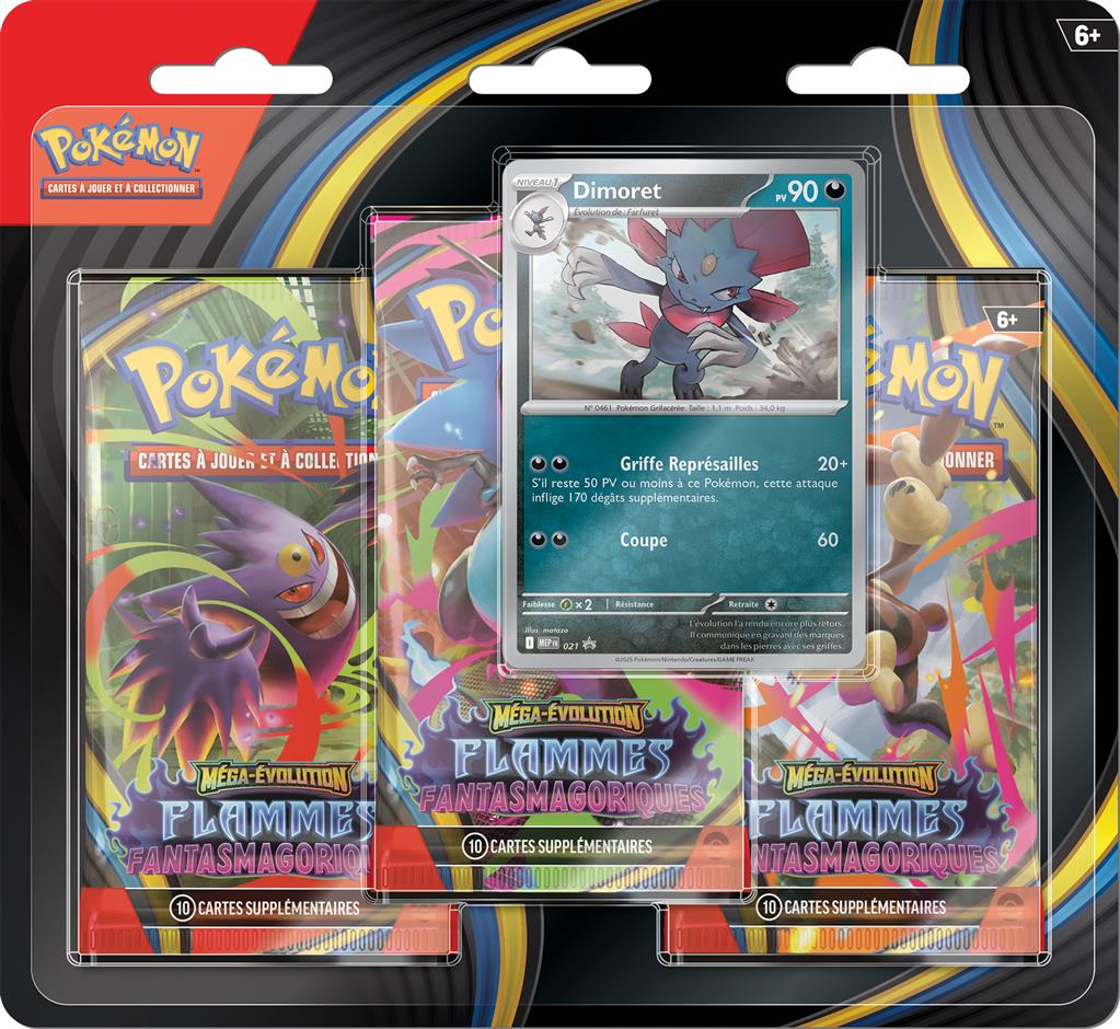 Pokémon - ME02 - Tri-Pack Flammes Fantasmagoriqes FR