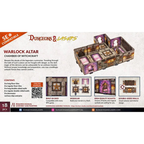 Dungeons & Lasers - Décors - Warlock altar (l'autel du sorcier) - Lootbox