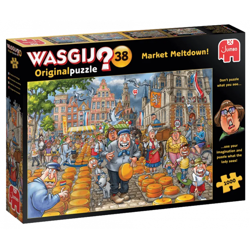 Wasgij Original 38 - 1000 pcs - Market Meltdown !